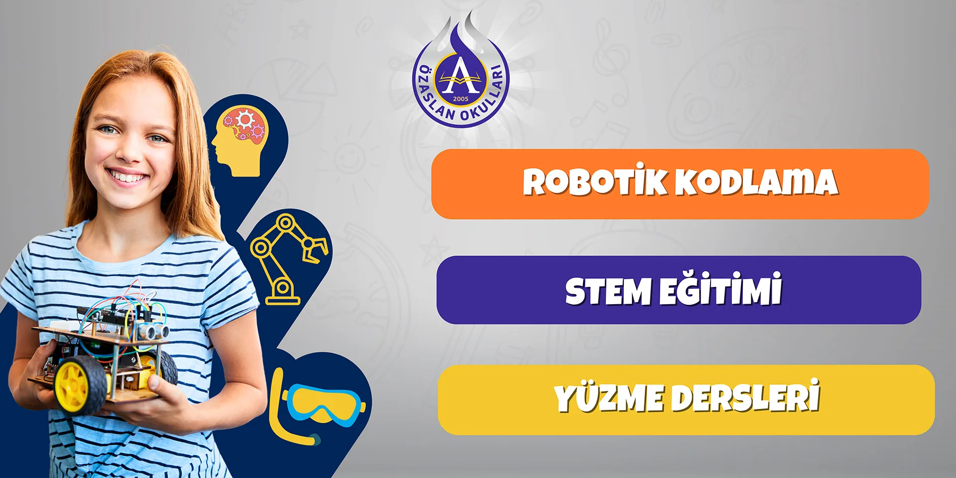 Robotik kodlama, STEM eğitimi ve yüzme dersleri