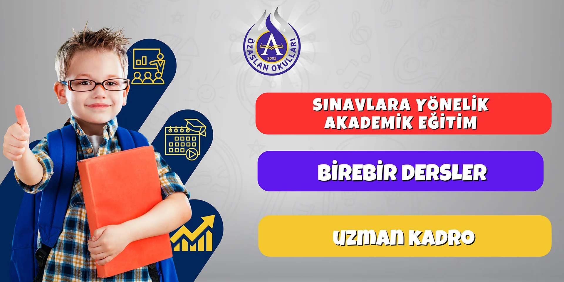 Sınavlara yönelik akademik eğitim, birebir dersler ve uzman kadro